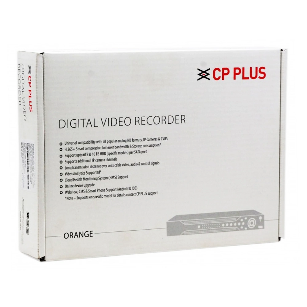 CP-Plus 8ch 2MP 1 SATA H.265 DVR (0801E1V-I)